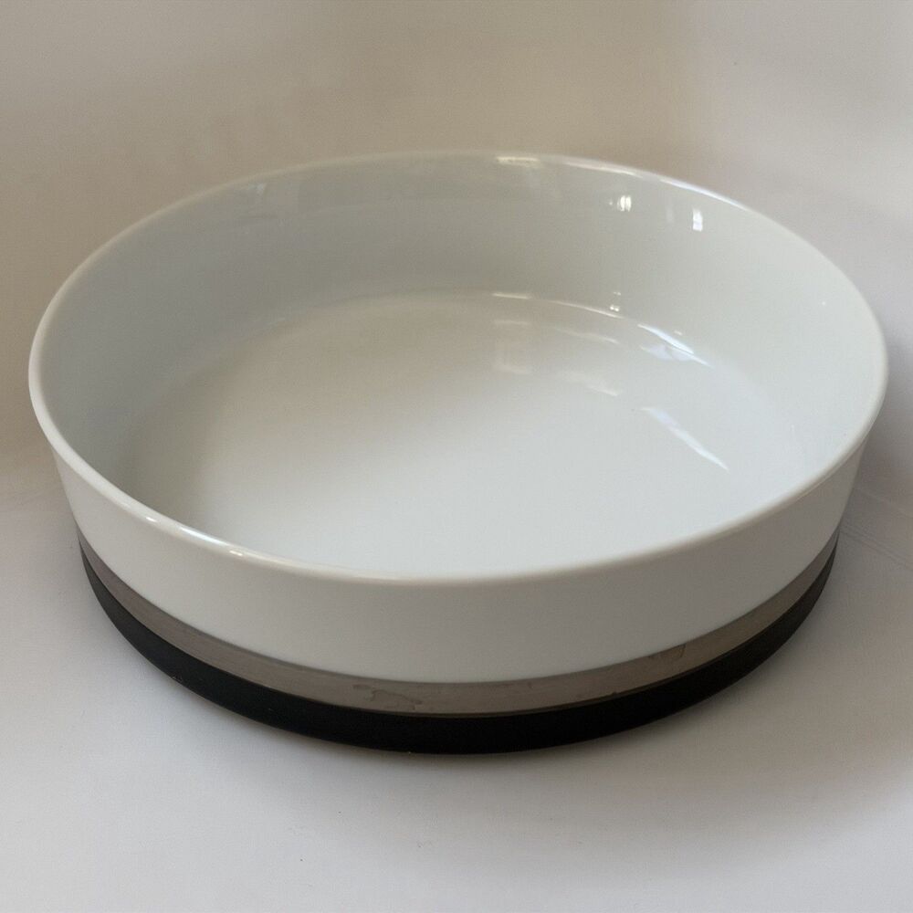 Sango Quadrille Black Satin Coupe Cereal Bowl 7017 Japan Champagne Gold Trim